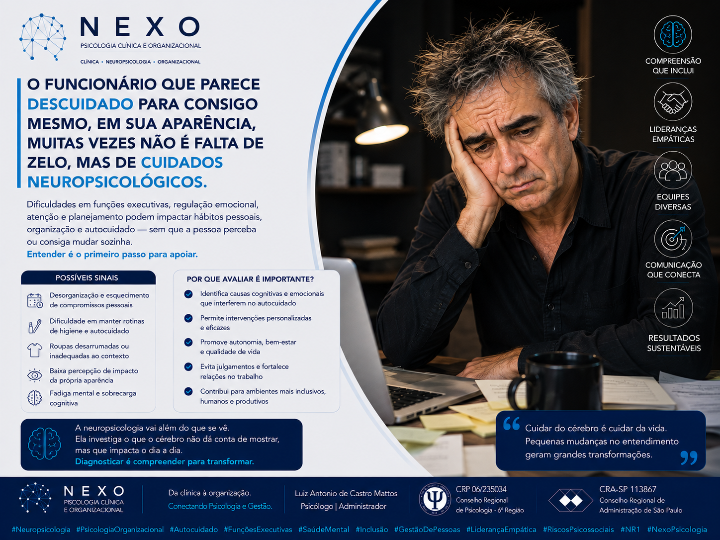 Colaboradores desleixados ou problemas cognitivos?