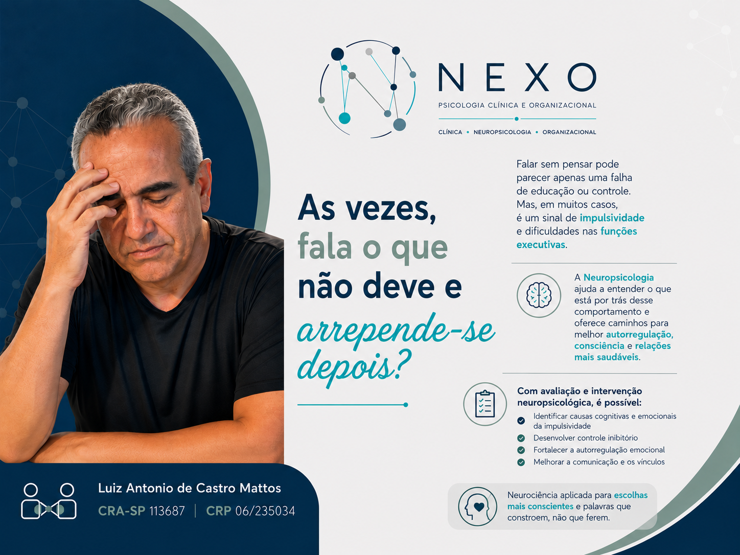 Falar sem pensar não define quem você é