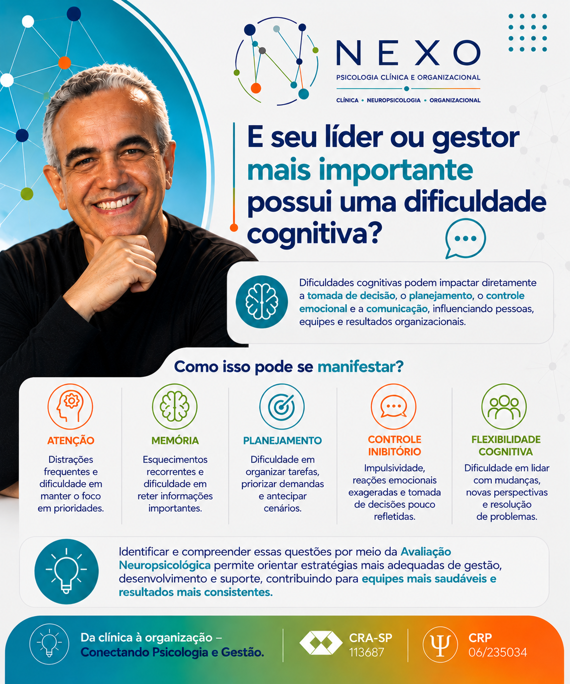 Líder ou gestor mais importante estiver enfrentando dificuldades cognitivas!