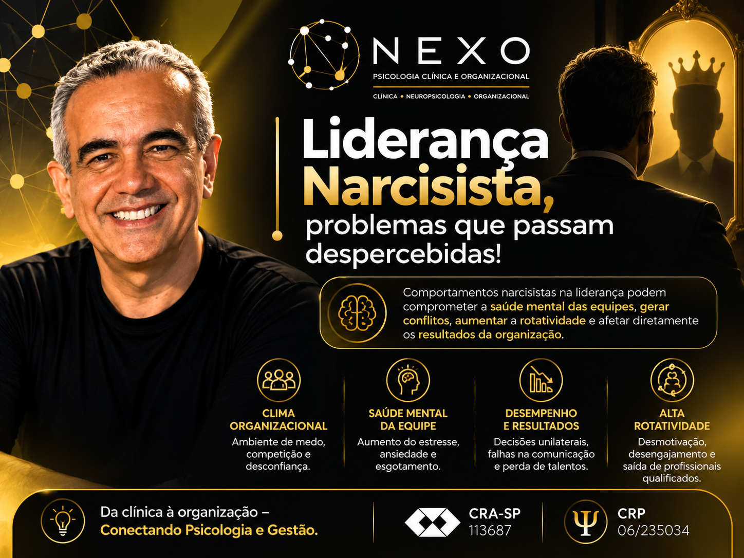 LIDERANÇA NARCISISTA: OS PROBLEMAS QUE MUITAS ORGANIZAÇÕES NÃO CONSEGUEM ENXERGAR